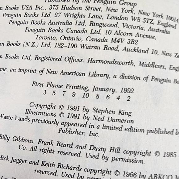 Vintage 1992 Stephen  King The Waste Lands The Dark Tower Book III - Picture 7 of 15